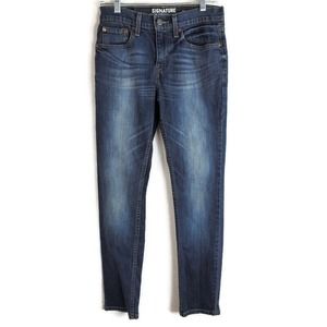 CC - Signature Levi Skinny Jeans Women's Size 29 x 30 Dark Wash Mid Rise Stretch